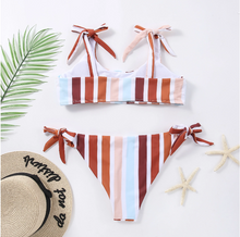 Load image into Gallery viewer, hot sale striped swimwear sexy colorful striped sexy bikini
