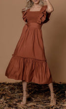 Load image into Gallery viewer, Ruffle Sleeveless Smocking Midi Casual Dress
