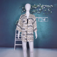 Load image into Gallery viewer, Three Quarter Sleeve Kimono Beachwear Bikini Cover Up
