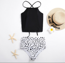 Laden Sie das Bild in den Galerie-Viewer, ladies hot sale two piece contrast swimwear
