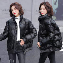 Load image into Gallery viewer, Woman Autumn Winter Wash Free Thick Short Padded Puffy Coat
