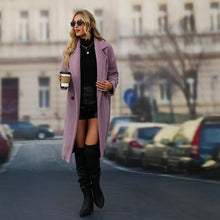 Carica l&#39;immagine nel visualizzatore di Gallery, 2022 Autunno Inverno Moda Donna Midi Lungo Spesso Faux Sherpa Shearling Soprabiti
