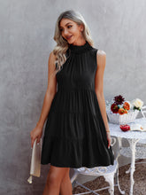 Load image into Gallery viewer, Fashion Sleeveless Halter Neck Ruched Mini Casual Dress
