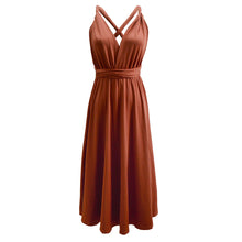 Load image into Gallery viewer, Multiway Wearing Method Tied Bandage Flare Plus Size Bridesmaid Evening Dress
