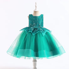 Load image into Gallery viewer, 100-150cm 2022 Summer New Design Lace Tulle Puffy Fancy Dress Children&#39;s Day Performance Dress

