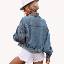 Load image into Gallery viewer, Casual Street Fashion Oversized Short Denim Jacket

