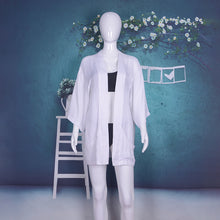 Load image into Gallery viewer, Three Quarter Sleeve Kimono Beachwear Bikini Cover Up
