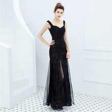 Load image into Gallery viewer, 3XL4XL Plus Size Long Sequin Performance Banquet Evening Dress
