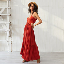 Load image into Gallery viewer, Spaghetti strap sexy v neck backless dress

