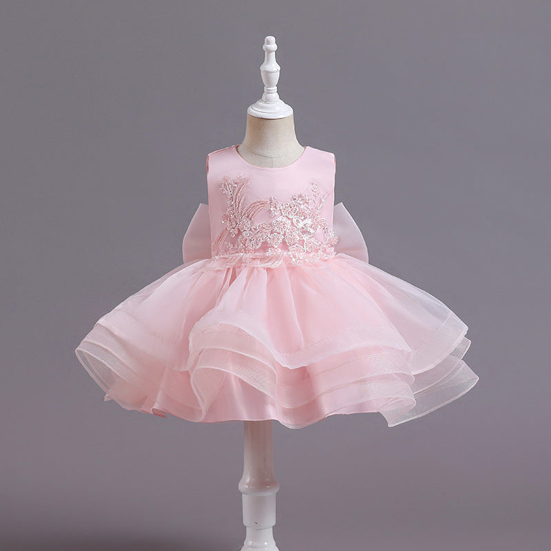 80-120cm 2022年新デザイン 女の子 ジュニア ベビー 1歳 誕生日 パフォーマンス プリンセス ドレス