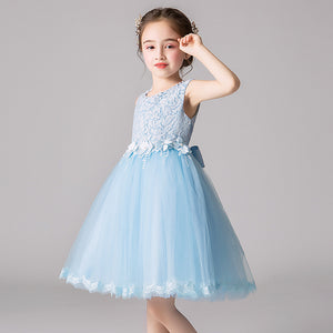 プロモーション 110-170cm 子供用プリンセスドレス ジュニア リトルガールズ パフォーマンスドレス フラワーガールドレス