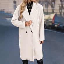 Carica l&#39;immagine nel visualizzatore di Gallery, 2022 Autunno Inverno Moda Donna Midi Lungo Spesso Faux Sherpa Shearling Soprabiti

