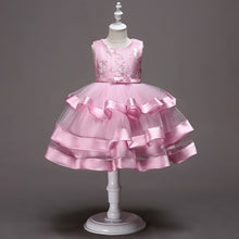 Load image into Gallery viewer, 100-150cm Multi-layer Organza Puffy Flower Girl Dress Party Performance Fancy Dress
