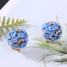 Load image into Gallery viewer, Fashion Big Tiny Flower Ball Stud Earrings
