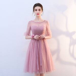 Multiple Designs Dusty Pink Blue Bridesmaid Marriage Evening Dress