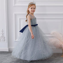 Load image into Gallery viewer, 120-170cm Children Formal Event Fancy Dress Girls Lace Puffy Tulle Long Birthday Party Performance Dress
