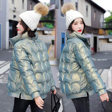 Load image into Gallery viewer, Woman Autumn Winter Wash Free Thick Short Padded Puffy Coat
