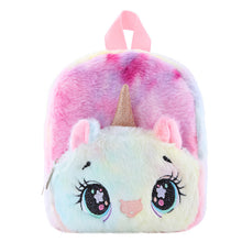 Load image into Gallery viewer, Unicorn Plush Small Schoolbag Gilrs Casual Cartoon Backpack Storage Bag
