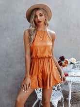 Загрузить изображение в средство просмотра галереи, Fashion Sexy Halter Neck Leopard Print Playsuit
