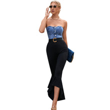 Charger l&#39;image dans la galerie, Casual Trendy Tube Bustier Sexy Backless Denim Cami Top
