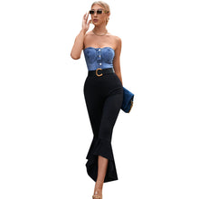 Load image into Gallery viewer, Casual Trendy Tube Bustier Sexy Backless Denim Cami Top
