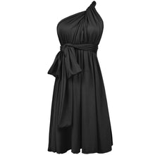 Load image into Gallery viewer, Multiway Wearing Method Tied Bandage Flare Plus Size Bridesmaid Evening Dress
