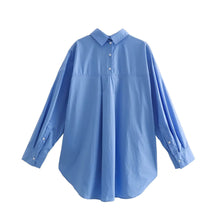 Load image into Gallery viewer, 2022 Summer Cotton Oversized Poplin Shirt
