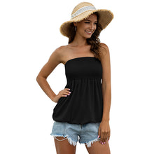 Load image into Gallery viewer, Fashion Sexy Strapless Smocked Top
