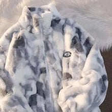 Load image into Gallery viewer, Winter New Design Tie Dye Oversized Unisex Shearling Jacket
