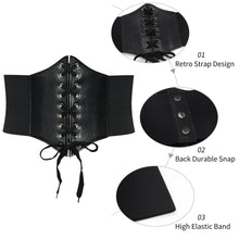 Load image into Gallery viewer, Elastic Women Vintage Palace Style Retro Strap Corset Wide Embellishment Belt
