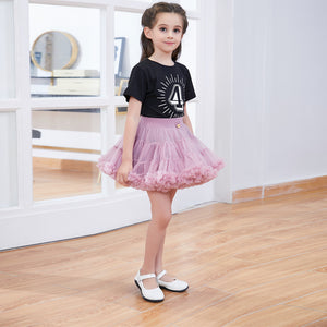 Little Girl's Puffy Tulle Tutu Princess Skirt