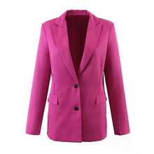 Load image into Gallery viewer, 2022 Autumn New Design Single Breasted Rose Blazer
