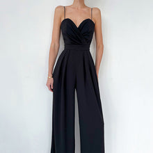 Load image into Gallery viewer, Spaghetti Wide Leg Pleated Jumpsuit
