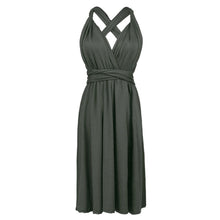 Load image into Gallery viewer, Multiway Wearing Method Tied Bandage Flare Plus Size Bridesmaid Evening Dress
