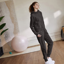 Charger l&#39;image dans la galerie, 2022 Autumn Winter New Design Yoga Fitness Two Piece Sets Casual Running Gym Loose Confortable Suits
