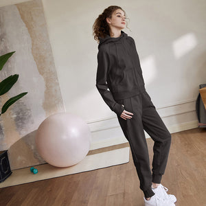 2022 Autumn Winter New Design Yoga Fitness Two Piece Sets Casual Running Gym Loose Confortable Suits