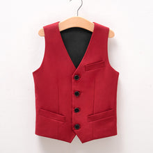 Load image into Gallery viewer, Kids Black Performance Clothing Little Boy&#39;s Texudo Waistcoat

