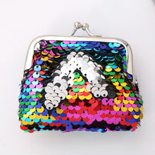 Load image into Gallery viewer, Kids 3 Inch Sequin Clip Change Earphone USB Cable Storage Mini Bag

