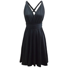 Load image into Gallery viewer, Multiway Wearing Method Tied Bandage Flare Plus Size Bridesmaid Evening Dress

