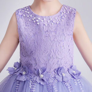 Promoted 110-170cm Children Princess Dress Junior Little Girls Performance Dress Flower Girl Dress