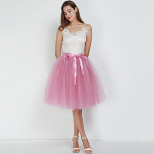 7-layer 65cm Puffy Tutu A Line Tulle skirt