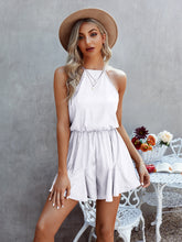 Загрузить изображение в средство просмотра галереи, Fashion Sexy Halter Neck Leopard Print Playsuit
