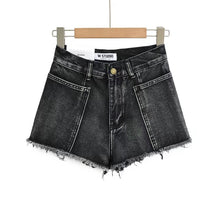 Load image into Gallery viewer, 4 Colorway Raw Finish Big Pocket Denim Shorts
