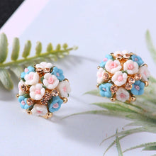 Load image into Gallery viewer, Fashion Big Tiny Flower Ball Stud Earrings
