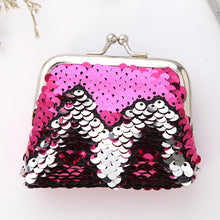 Load image into Gallery viewer, Kids 3 Inch Sequin Clip Change Earphone USB Cable Storage Mini Bag
