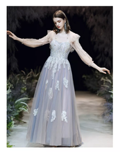 Load image into Gallery viewer, Fairy High Quality Adult Birthday Party 2021 New Design Host Stage Performance Princess Style Evening Dress
