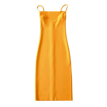 Load image into Gallery viewer, 6 Colorway French Style Spaghetti Slit Midi Casual Dress
