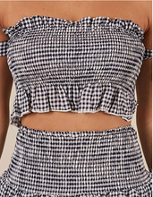 Load image into Gallery viewer, Factory Wholesale Instock New Design Yarn Dye Plaid Two-piece Sweet Check Casual Skirt
