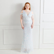 Load image into Gallery viewer, 3XL/4XL Long Sequin Plus Size Performance Banquet Evening Dress
