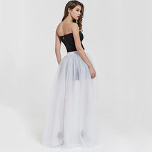 Load image into Gallery viewer, Wedding Tulle Over Skirt Bridesmaid Light Bridal Dress Big Train
